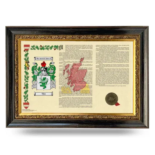 Tive Armorial Landscape Framed - Heirloom