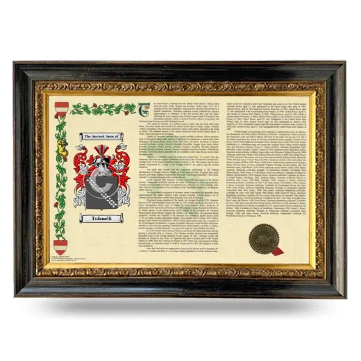 Tofanelli Armorial Landscape Framed - Heirloom