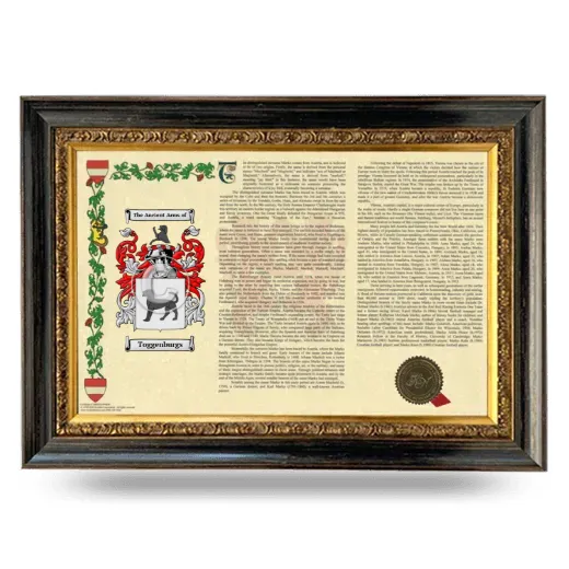 Toggenburgs Armorial Landscape Framed - Heirloom