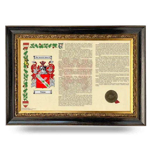 Toma Armorial Landscape Framed - Heirloom