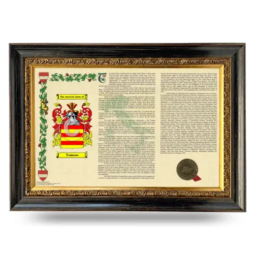 Tomaso Armorial Landscape Framed - Heirloom