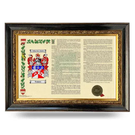 Tomass Armorial Landscape Framed - Heirloom