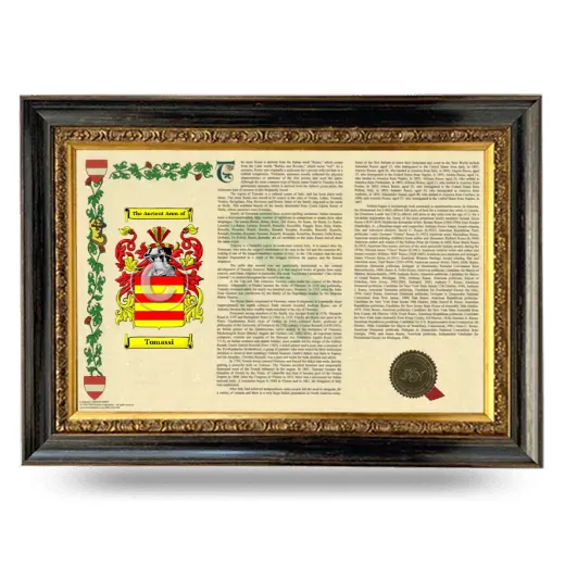 Tomassi Armorial Landscape Framed - Heirloom