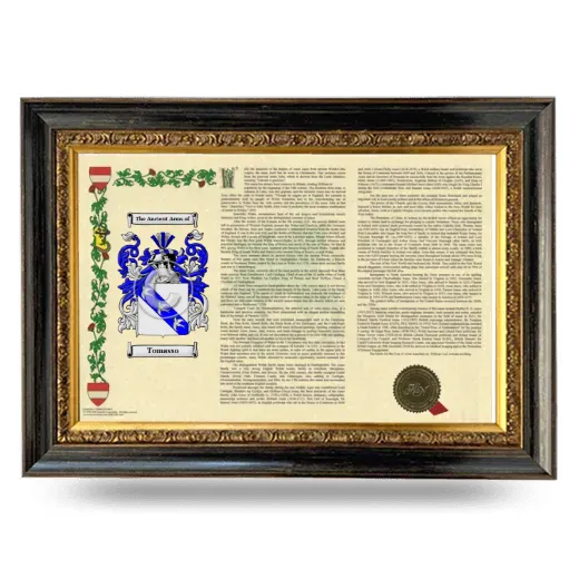 Tomasso Armorial Landscape Framed - Heirloom