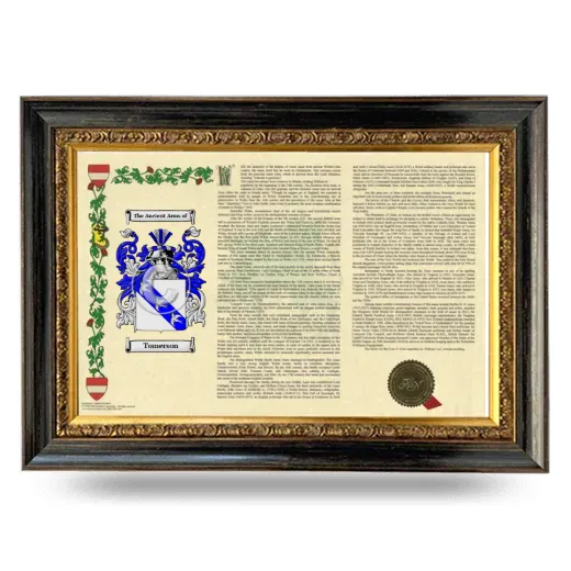 Tomerson Armorial Landscape Framed - Heirloom