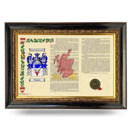 Tomsan Armorial Landscape Framed - Heirloom