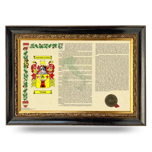 Torrini Armorial Landscape Framed - Heirloom
