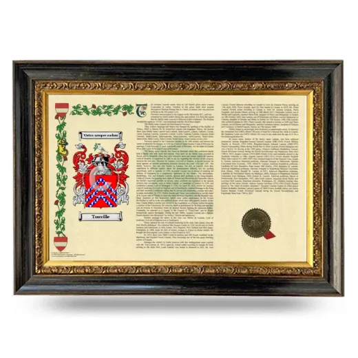 Touville Armorial Landscape Framed - Heirloom
