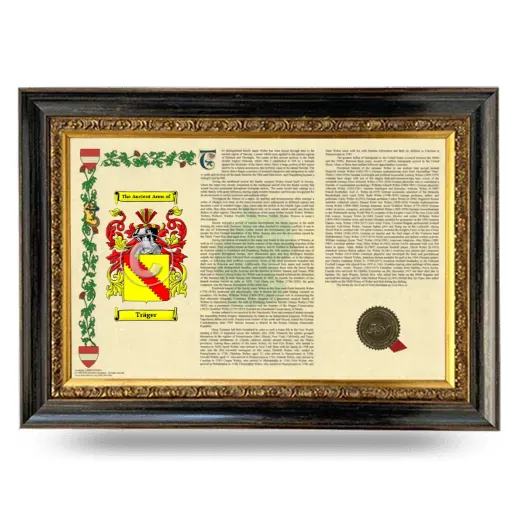 Träger Armorial Landscape Framed - Heirloom