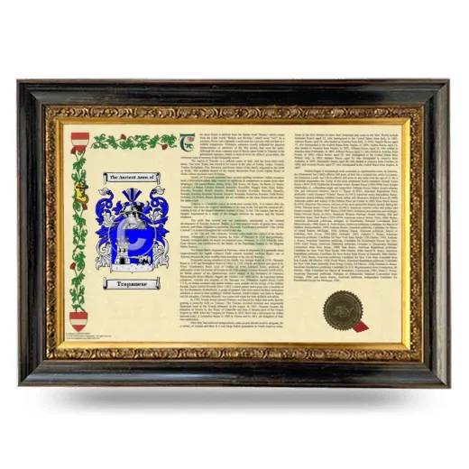 Trapanese Armorial Landscape Framed - Heirloom
