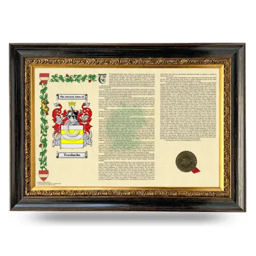 Traubachs Armorial Landscape Framed - Heirloom