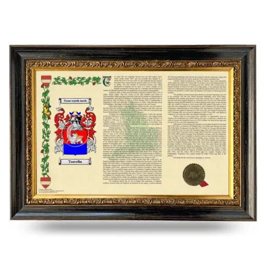 Travelin Armorial Landscape Framed - Heirloom