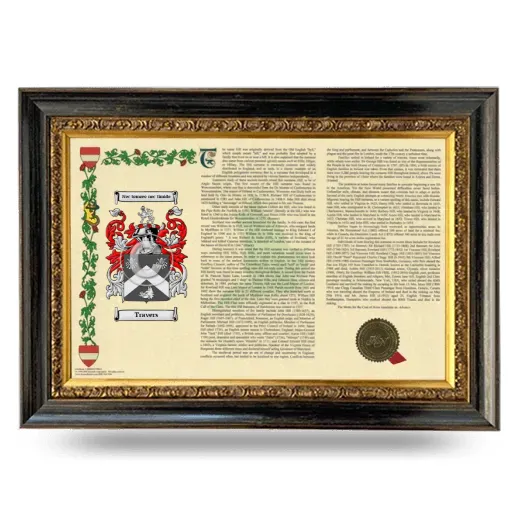 Travers Armorial Landscape Framed - Heirloom
