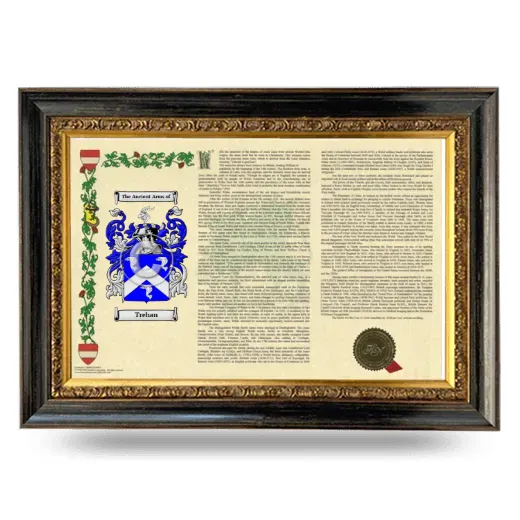 Trehan Armorial Landscape Framed - Heirloom