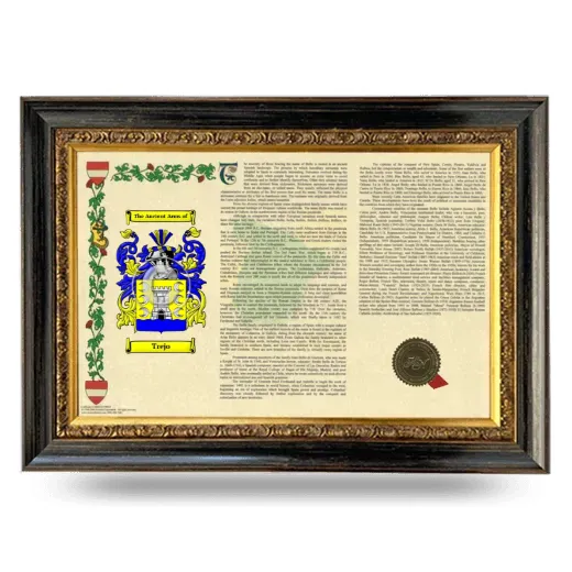 Trejo Armorial Landscape Framed - Heirloom