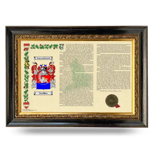 Trevilian Armorial Landscape Framed - Heirloom
