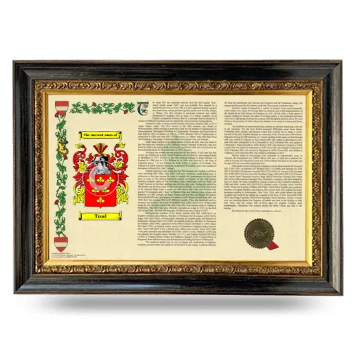 Troal Armorial Landscape Framed - Heirloom