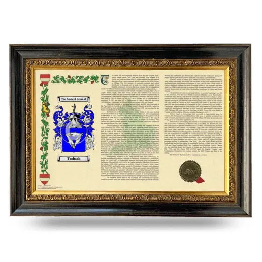 Troback Armorial Landscape Framed - Heirloom