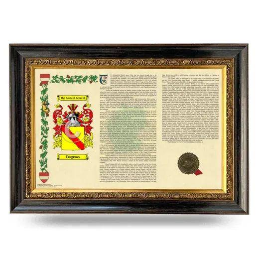 Trogenes Armorial Landscape Framed - Heirloom
