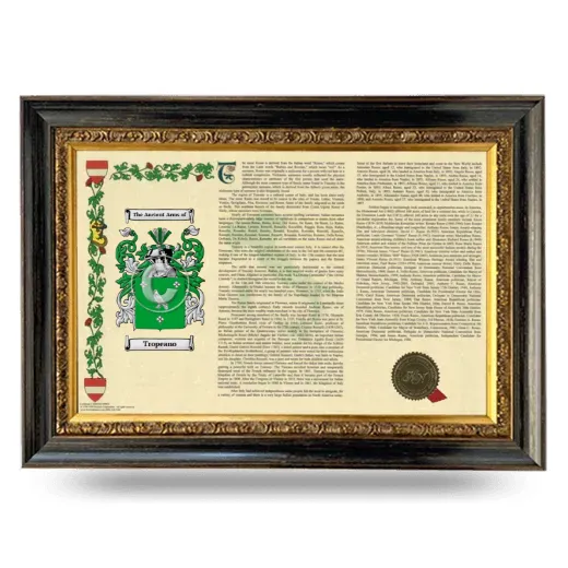 Tropeano Armorial Landscape Framed - Heirloom