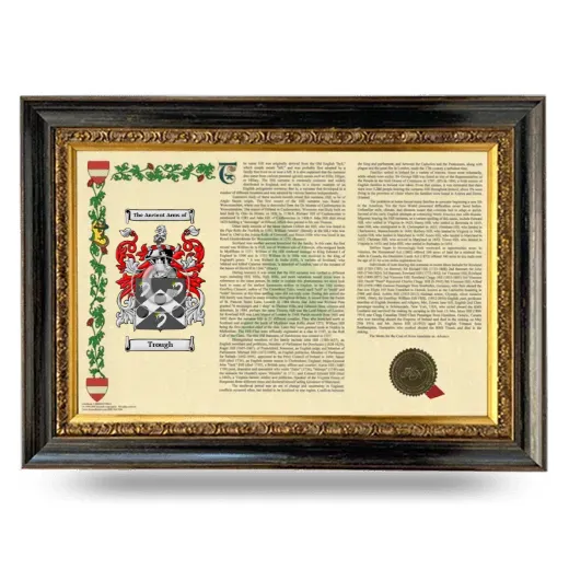 Trough Armorial Landscape Framed - Heirloom