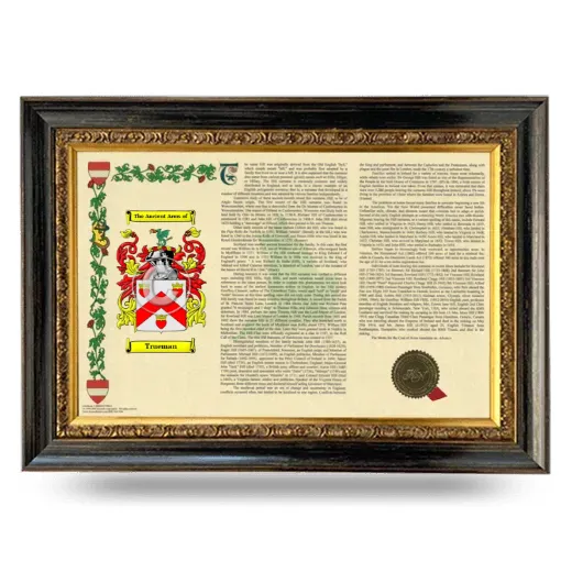 Trueman Armorial Landscape Framed - Heirloom