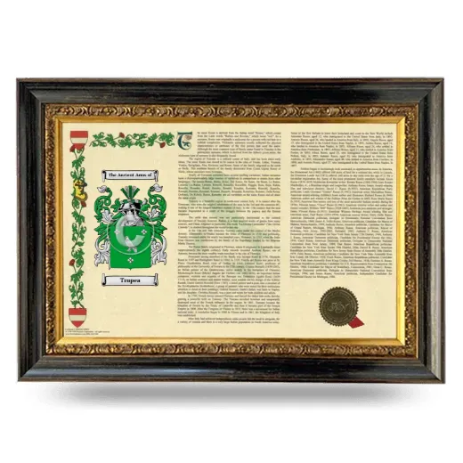 Trupea Armorial Landscape Framed - Heirloom