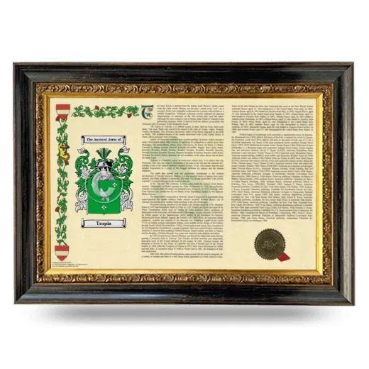 Trupia Armorial Landscape Framed - Heirloom