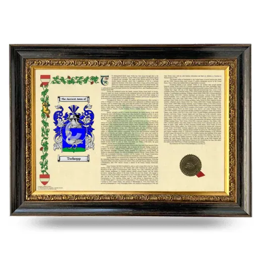 Tschopp Armorial Landscape Framed - Heirloom