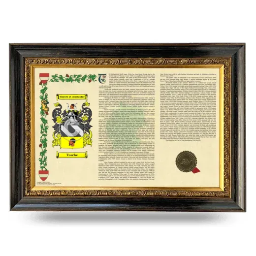 Tueche Armorial Landscape Framed - Heirloom