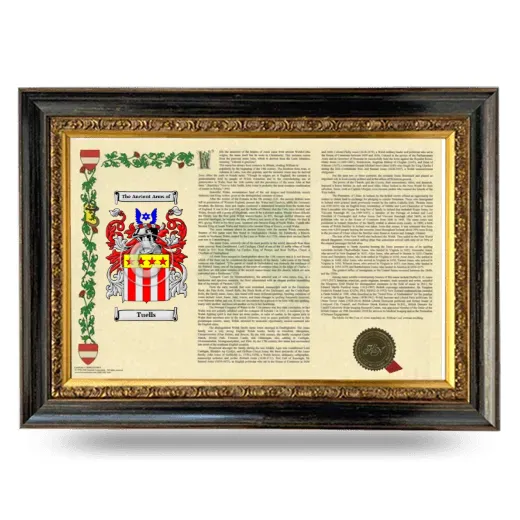 Tuells Armorial Landscape Framed - Heirloom