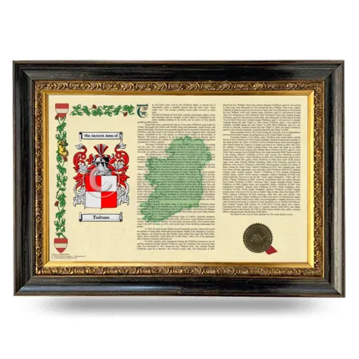 Tuitum Armorial Landscape Framed - Heirloom