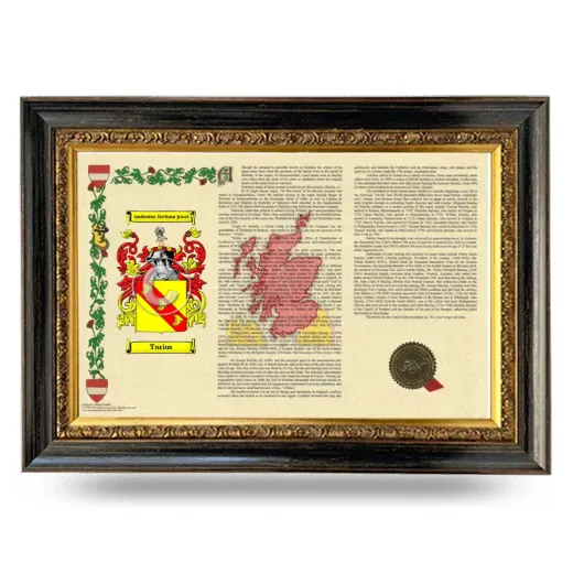 Turins Armorial Landscape Framed - Heirloom