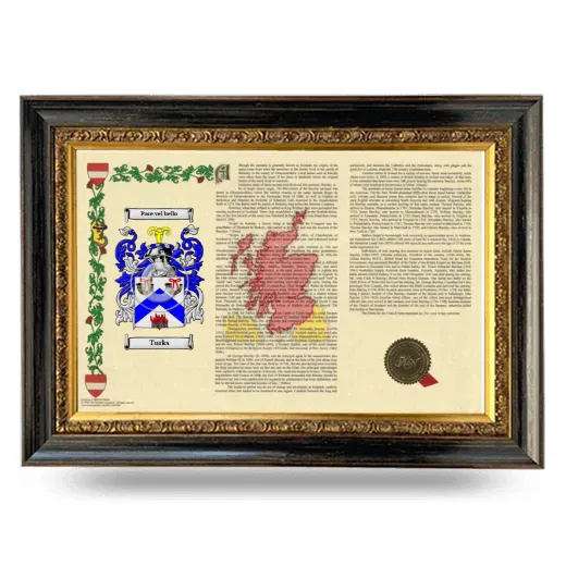 Turks Armorial Landscape Framed - Heirloom