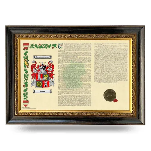 Turne Armorial Landscape Framed - Heirloom