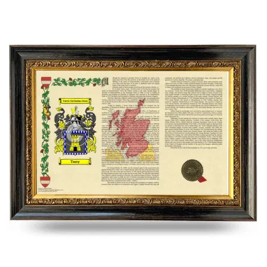 Turry Armorial Landscape Framed - Heirloom