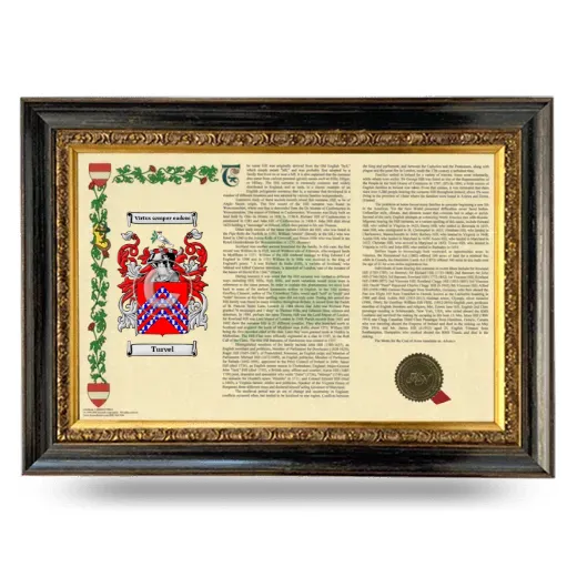 Turvel Armorial Landscape Framed - Heirloom