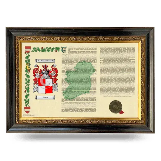 Tute Armorial Landscape Framed - Heirloom