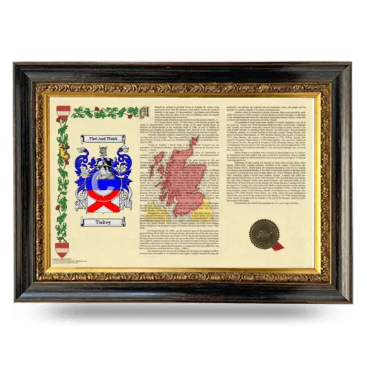 Twitey Armorial Landscape Framed - Heirloom