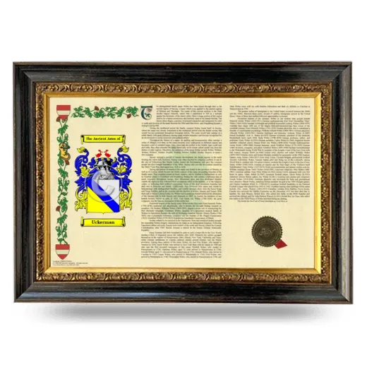 Uckerman Armorial Landscape Framed - Heirloom