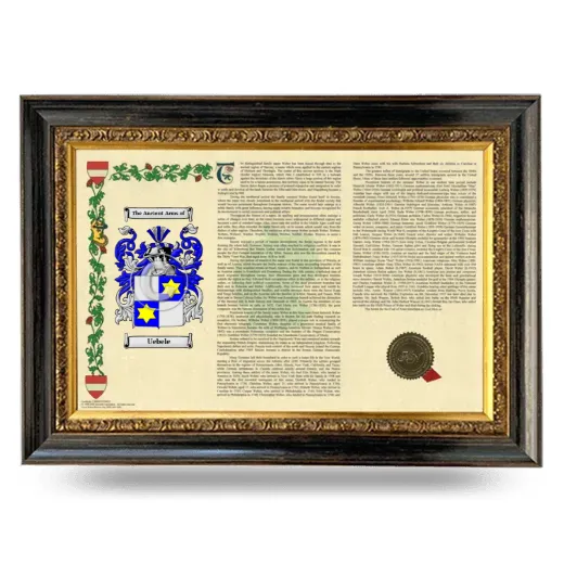 Uebele Armorial Landscape Framed - Heirloom