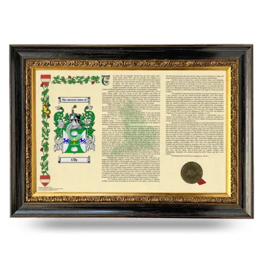 Ully Armorial Landscape Framed - Heirloom