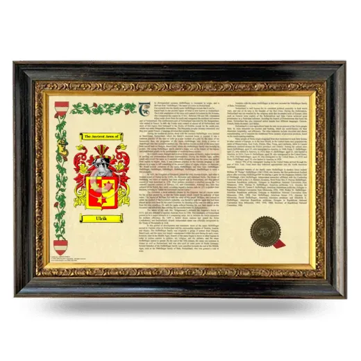Ulrik Armorial Landscape Framed - Heirloom