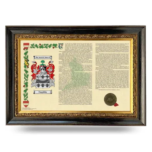 Umpleby Armorial Landscape Framed - Heirloom