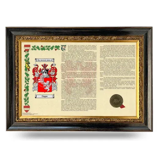 Unger Armorial Landscape Framed - Heirloom
