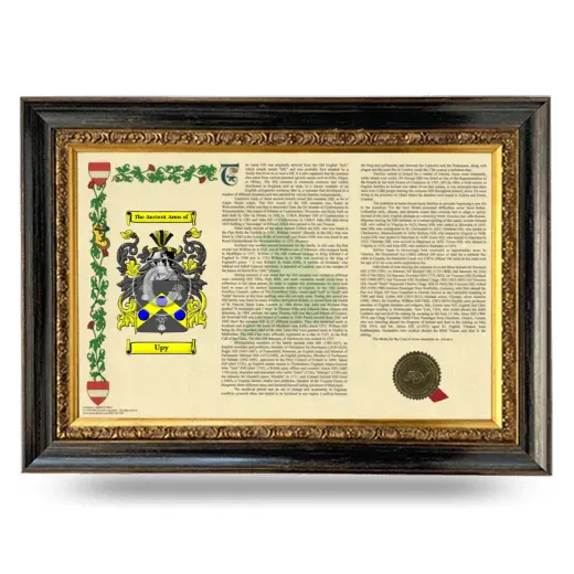 Upy Armorial Landscape Framed - Heirloom