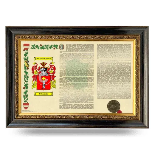 Urbanska Armorial Landscape Framed - Heirloom