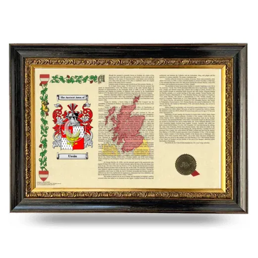 Ussin Armorial Landscape Framed - Heirloom