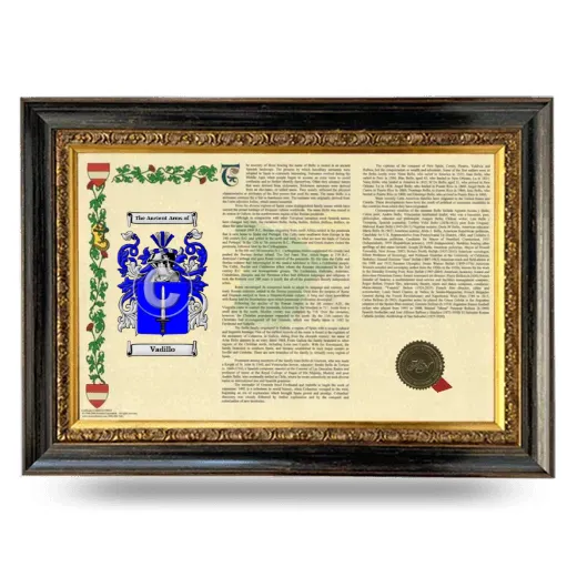 Vadillo Armorial Landscape Framed - Heirloom