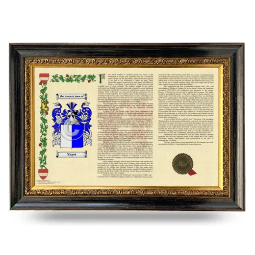 Vaget Armorial Landscape Framed - Heirloom
